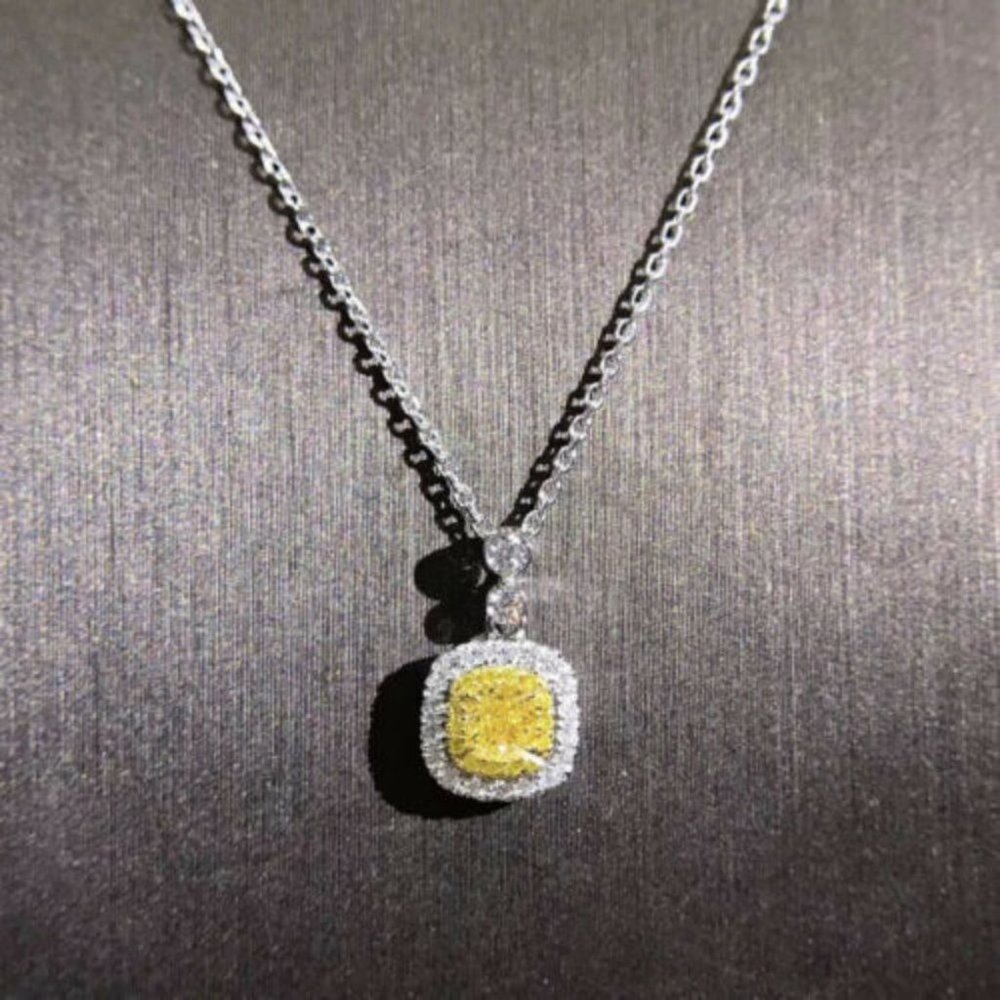 New 925 Silver Citrine  Necklace